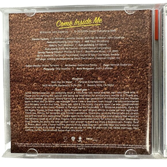 John Caparulo Come Inside Me CD 2013 Stand-Up Comedy Warner Bros. NTSC - Picture 3 of 8